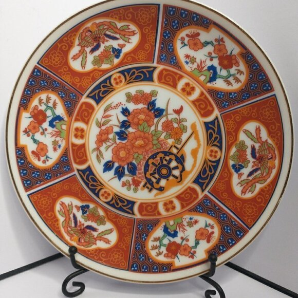 Imari Wall Plate Porcelain Plaque Made in Japan Set of 4 VTG Ware 6 1/4" - Picture 5 of 14